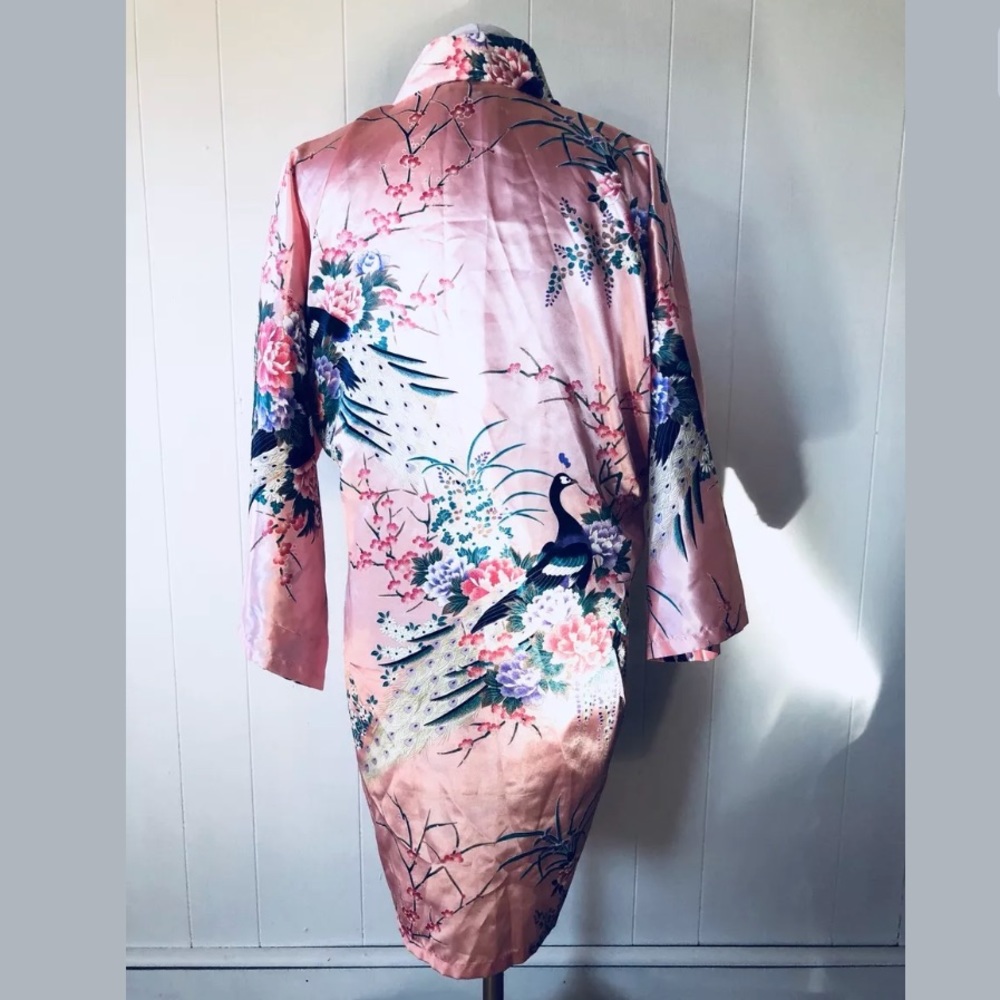 ♦️SOLD‼️Juguemm Kimono Robe Japanese Peacock - Picture 7 of 8
